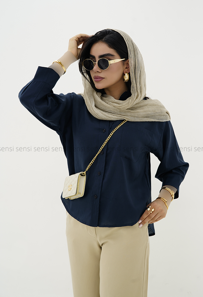 شومیز لینن مارینا کد1006235